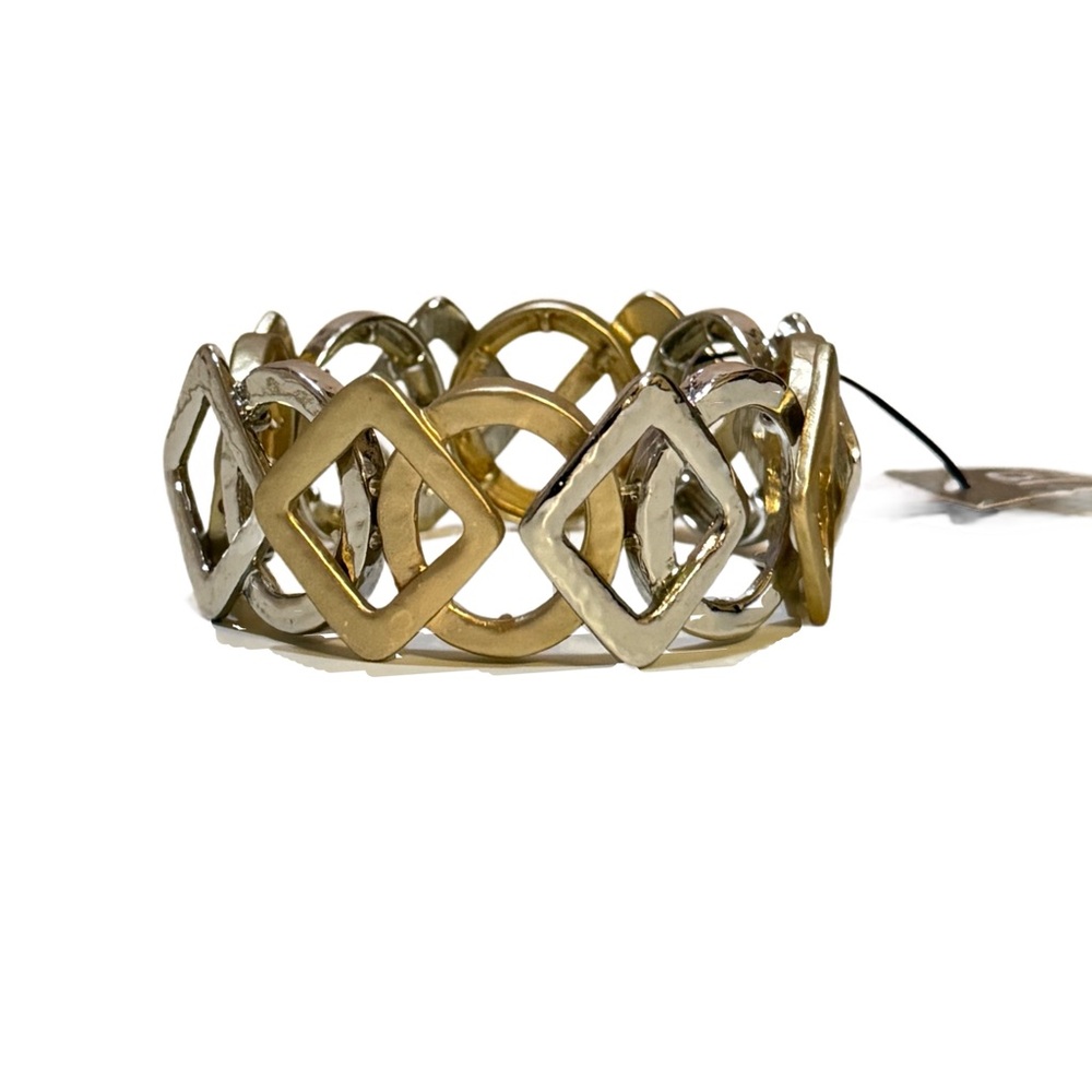 Chico's Geometric Two Tone Bracelet NWT